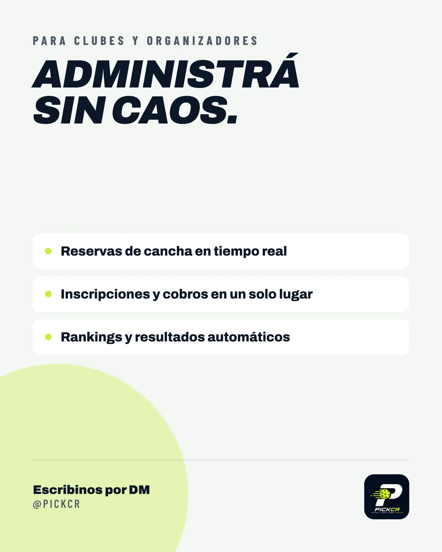 Afiche para clubes