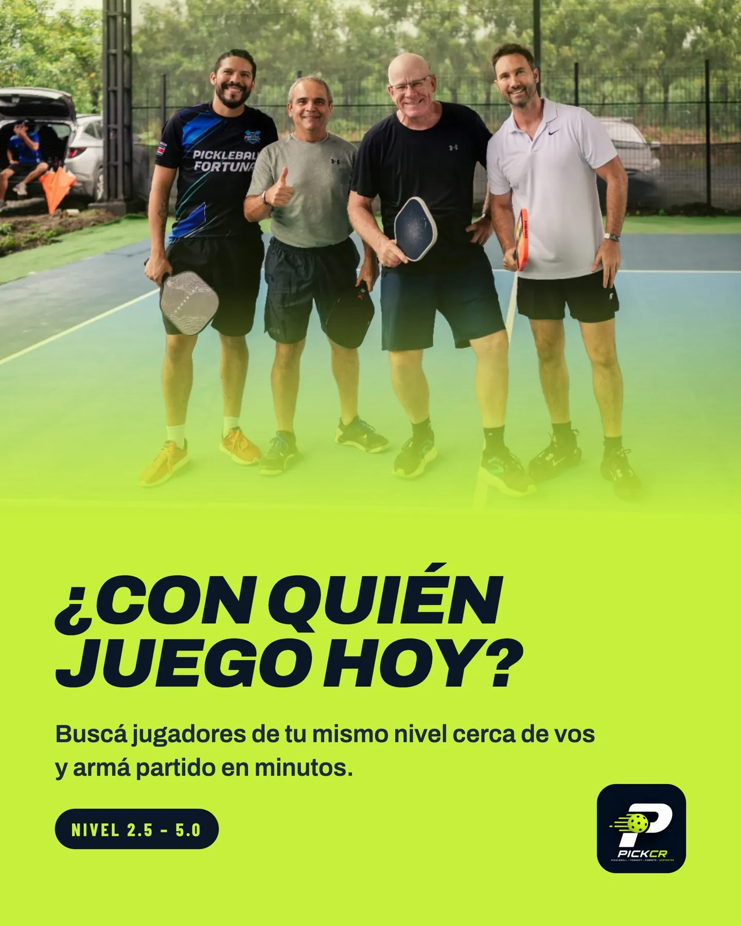Afiche de campaña con jugadores